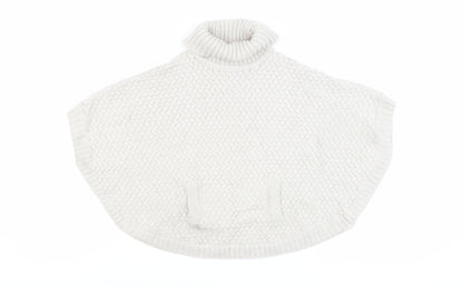 John Lewis Girls Ivory Knit Cape Jumper 5-6 Years
