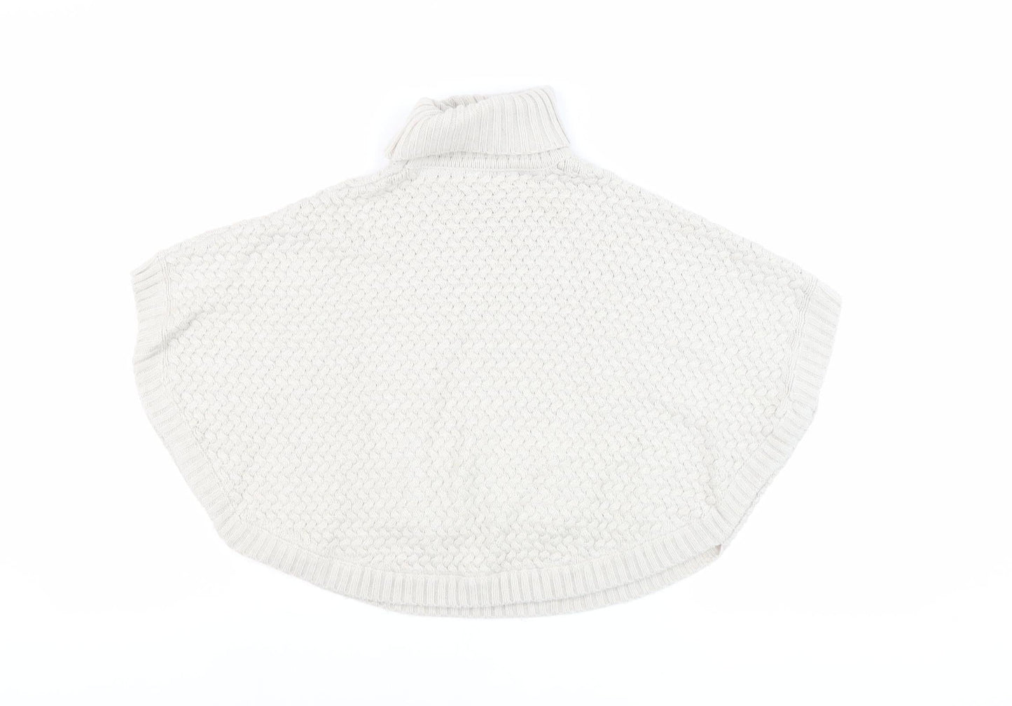John Lewis Girls Ivory Knit Cape Jumper 5-6 Years