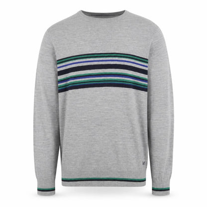 Crew Clothing Grey Striped XL Pullover Jumper