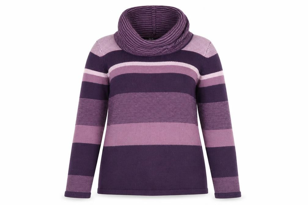 Womens UK Size S Isle Purple Pullover Jumper