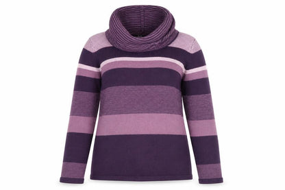 Womens UK Size S Isle Purple Pullover Jumper