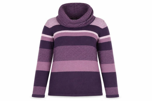 Womens UK Size S Isle Purple Pullover Jumper