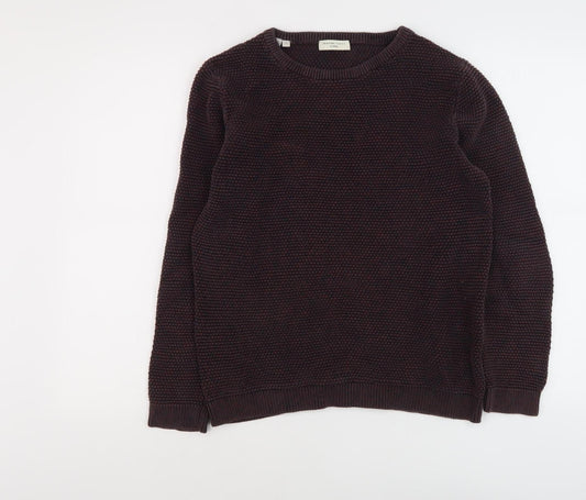 Selected Homme Men's Brown Knit Pullover Jumper M