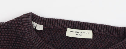 Selected Homme Men's Brown Knit Pullover Jumper M