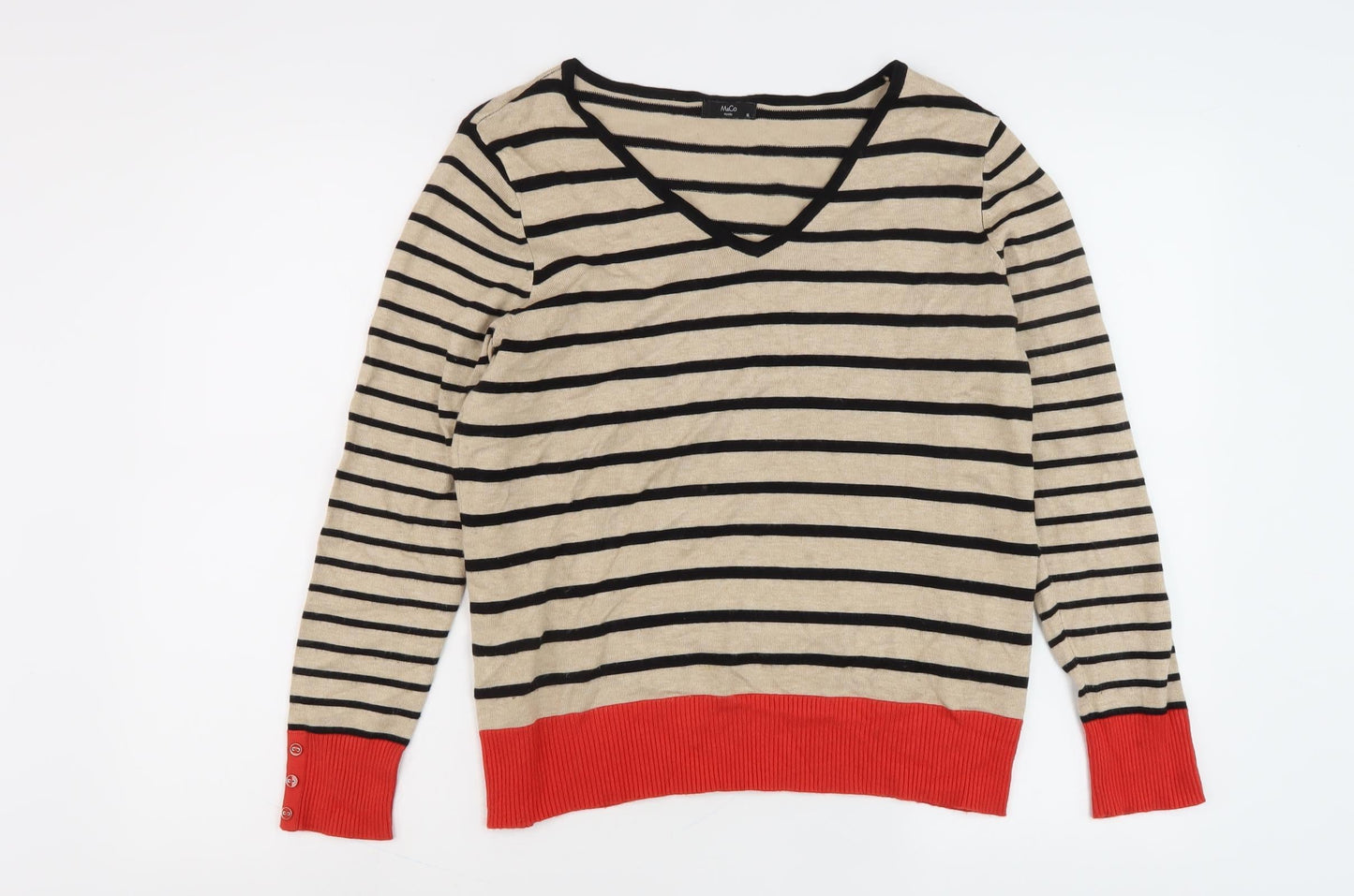 Womens UK Size 16 Mango Black Pullover Jumper
