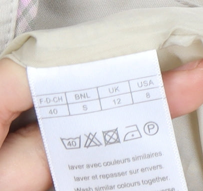 Womens UK Size 12 Damart Beige Basic Jacket