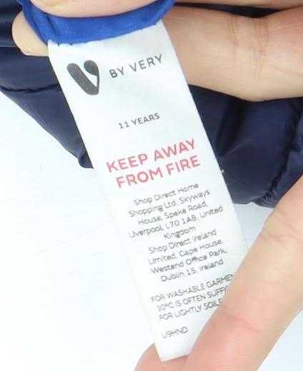 V by Very Boys Blue Puffer Jacket 11 Years