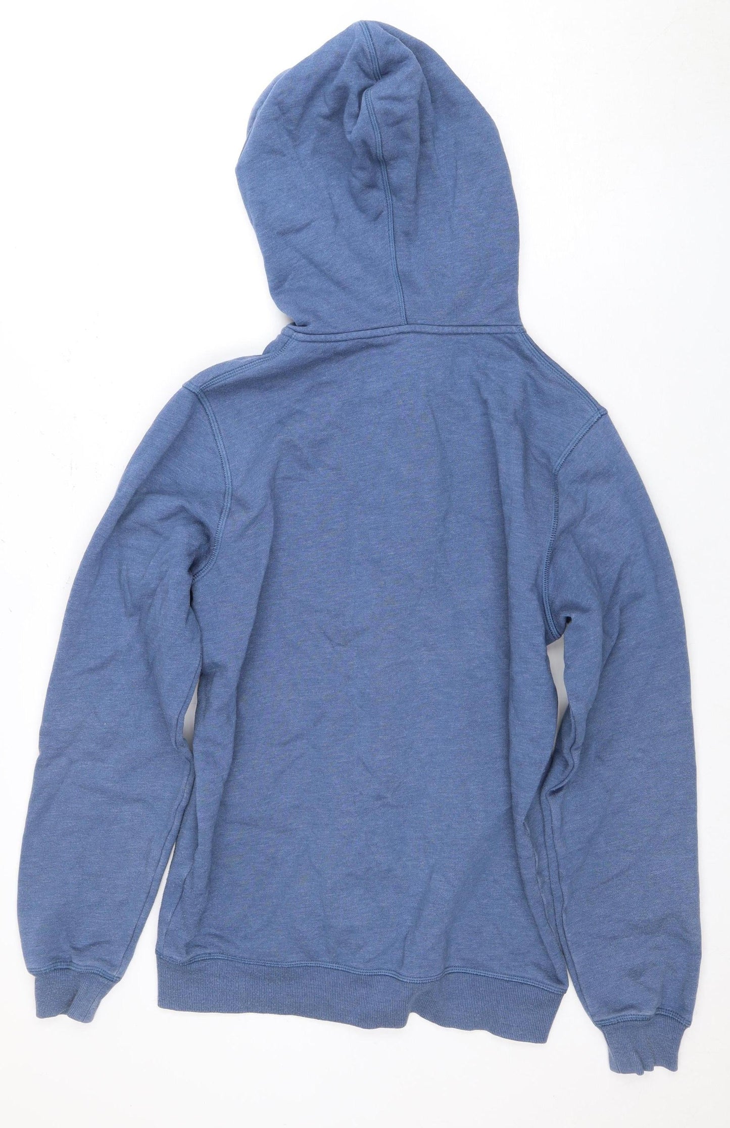 Mens UK Size S ASICS Blue Full Zip Hoodie