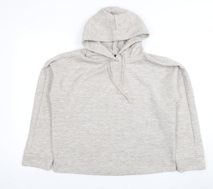 MNG Women's Beige Hooded Pullover Hoodie Size S