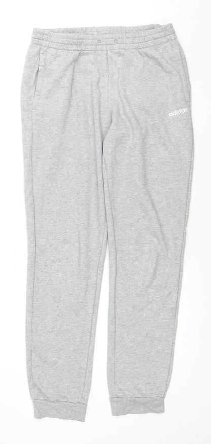 Adidas Men's Grey Joggers, M, Regular Fit, Activewear