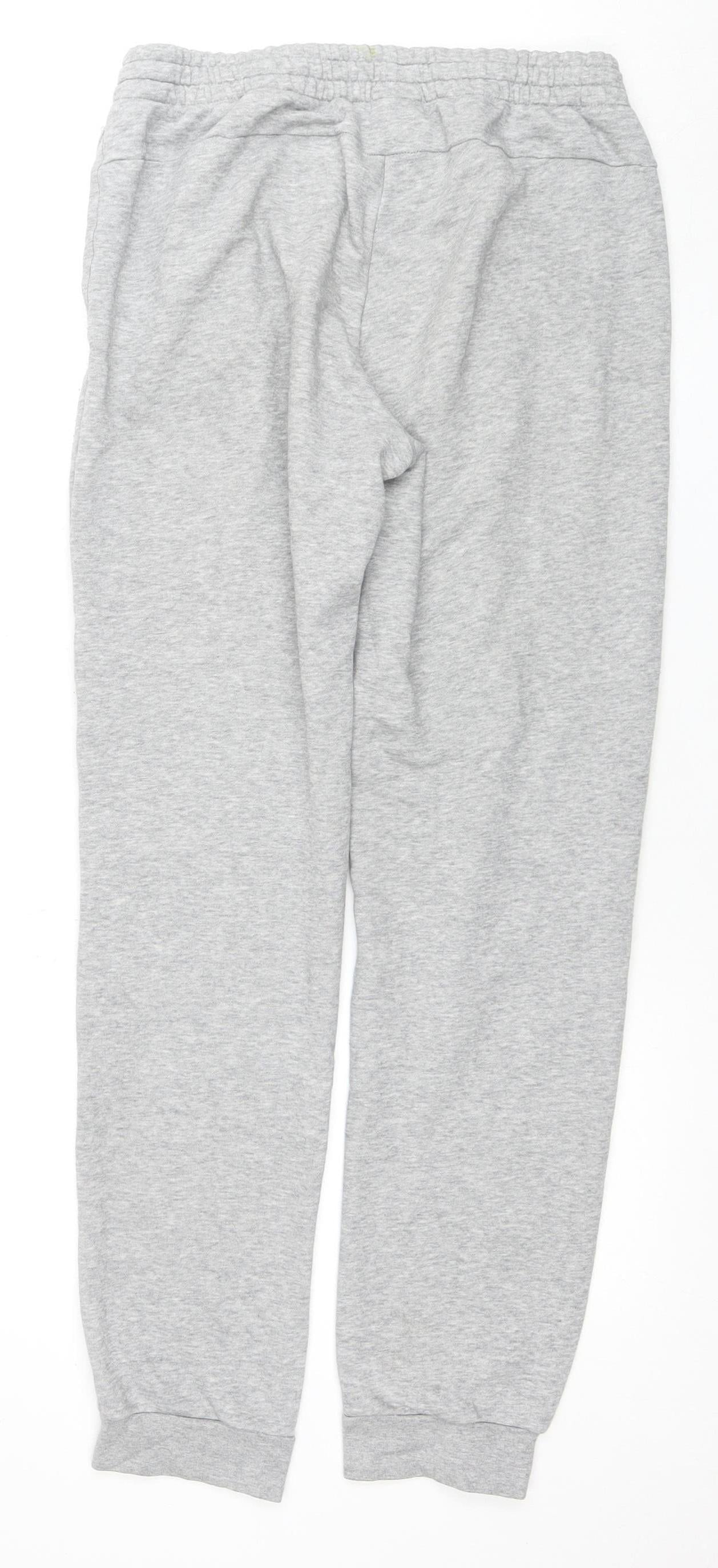 Adidas Men's Grey Joggers, M, Regular Fit, Activewear