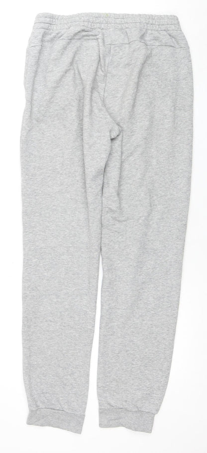 Adidas Men's Grey Joggers, M, Regular Fit, Activewear