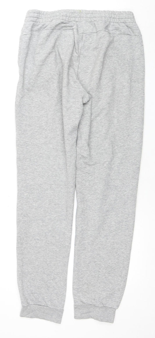 Adidas Men's Grey Joggers, M, Regular Fit, Activewear