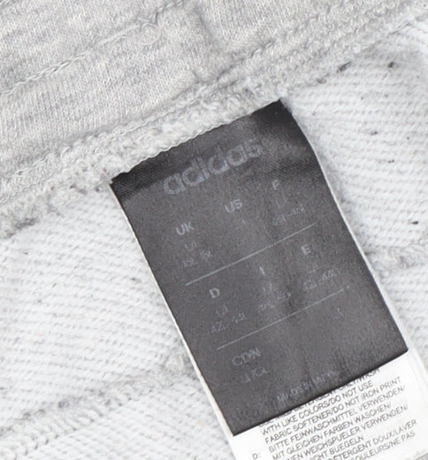 Adidas Men's Grey Joggers, M, Regular Fit, Activewear