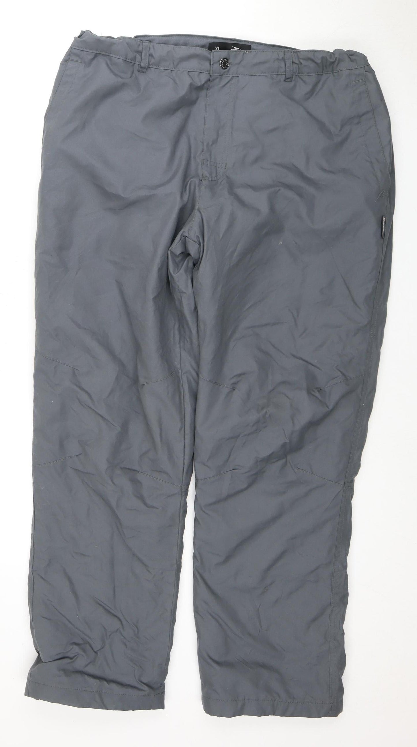 Crane Men's Grey XL Waterproof Rain Trousers