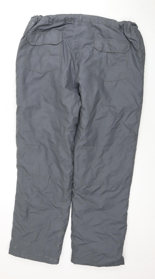 Crane Men's Grey XL Waterproof Rain Trousers