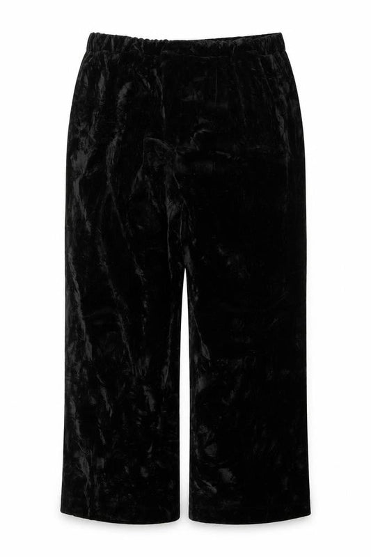Womens UK Size 10 Great Plains Relaxed Fit Wide-Leg Black Trousers