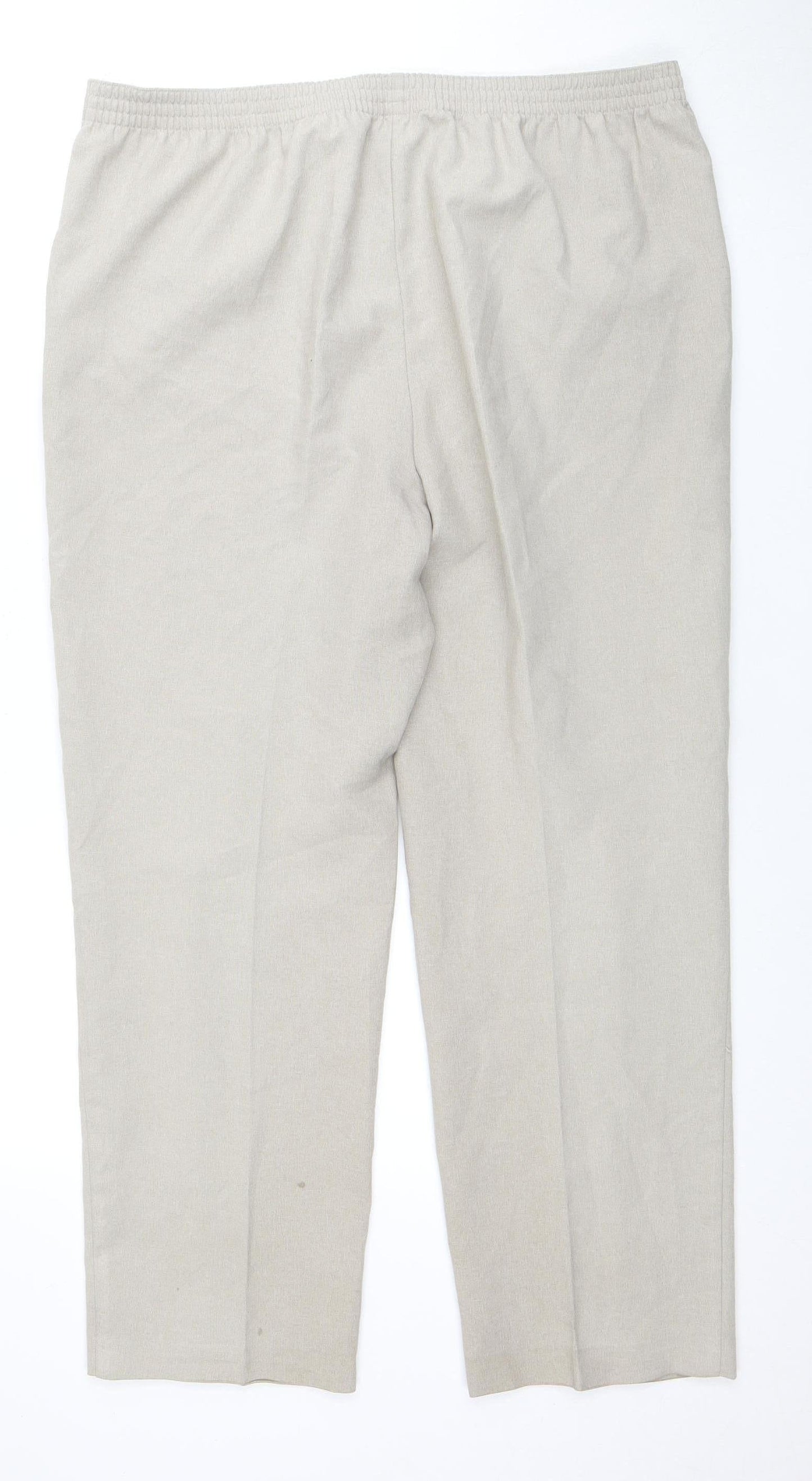 Womens UK Size 16 Isle Regular Fit  Beige Trousers