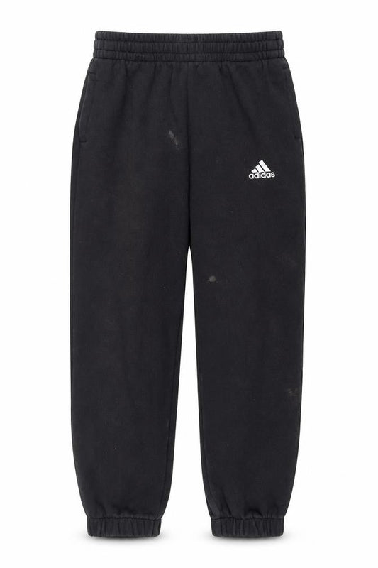 Front view of Adidas boys’ black jogger trousers -, size 10, sports style