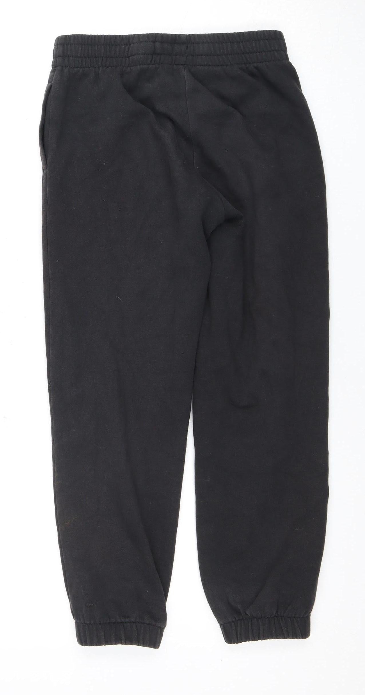 Adidas Boys Black Jogger Trousers - Size 10, Sports Style