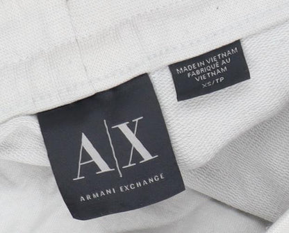 Armani Exchange White Jogger Trousers XS Unisex