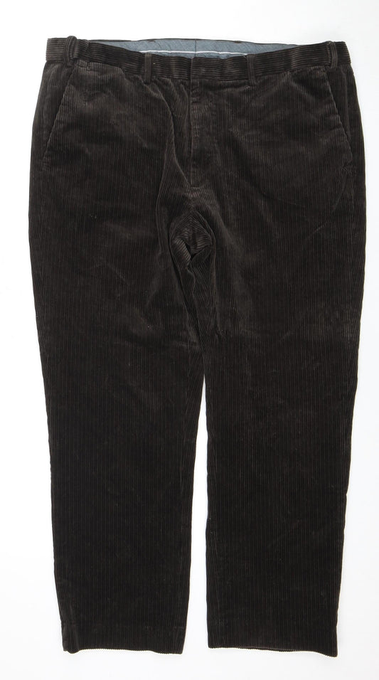 Marks and Spencer Men's Brown Corduroy Trousers 40R