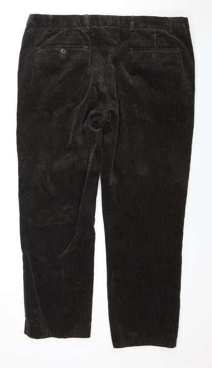 Marks and Spencer Men's Brown Corduroy Trousers 40R