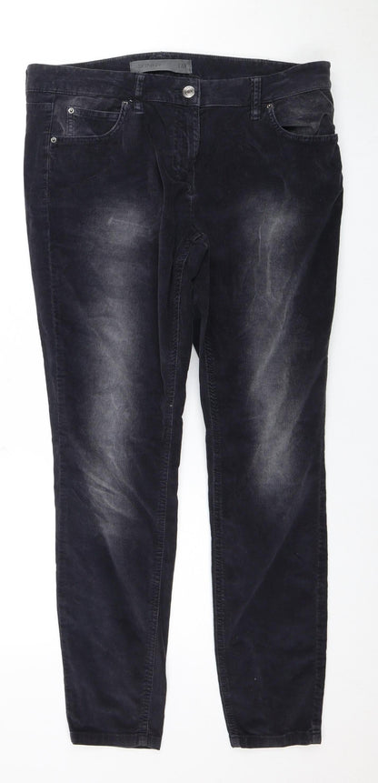 Womens UK Size 14 NEXT Regular Fit Jegging Black Trousers