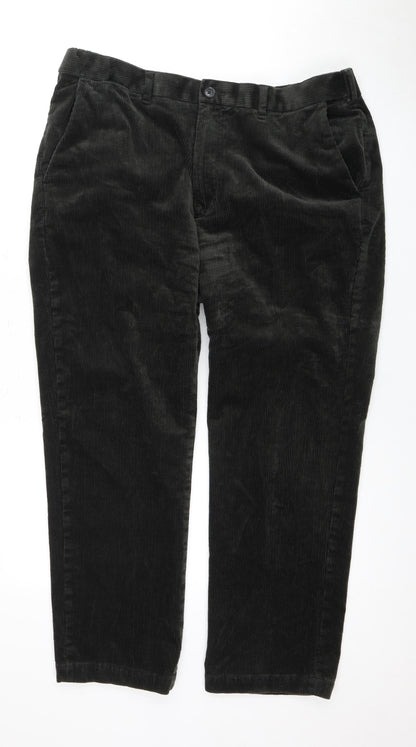 Marks and Spencer Men's Black Corduroy Trousers 38/29