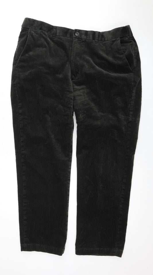 Marks and Spencer Men's Black Corduroy Trousers 38/29