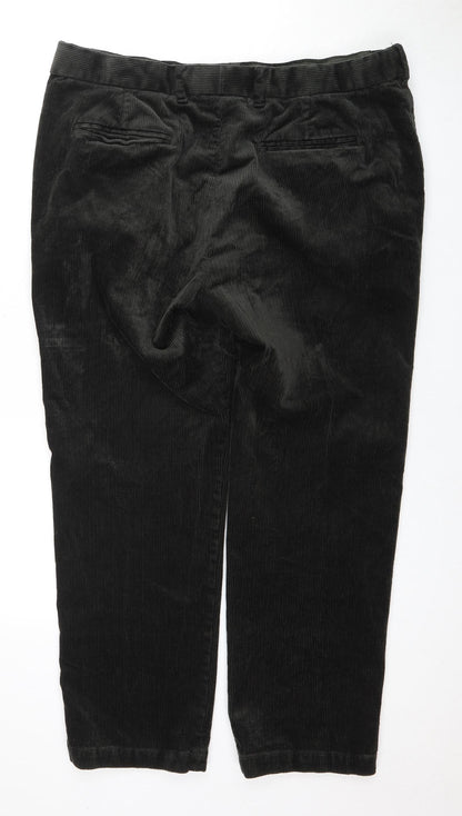 Marks and Spencer Men's Black Corduroy Trousers 38/29