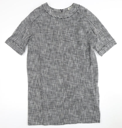 Whistles Grey Half Sleeve Women's Dress, Size 12