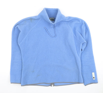 Nike Women's Blue Fleece Sweatshirt Zip Small