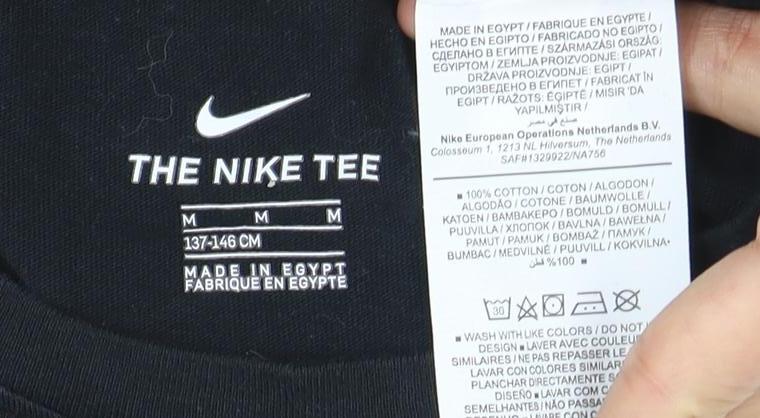 Nike Girls Black M T-Shirt with Logo