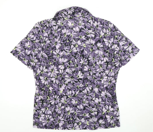 Alexon Women's Purple Floral Blouse Size 10