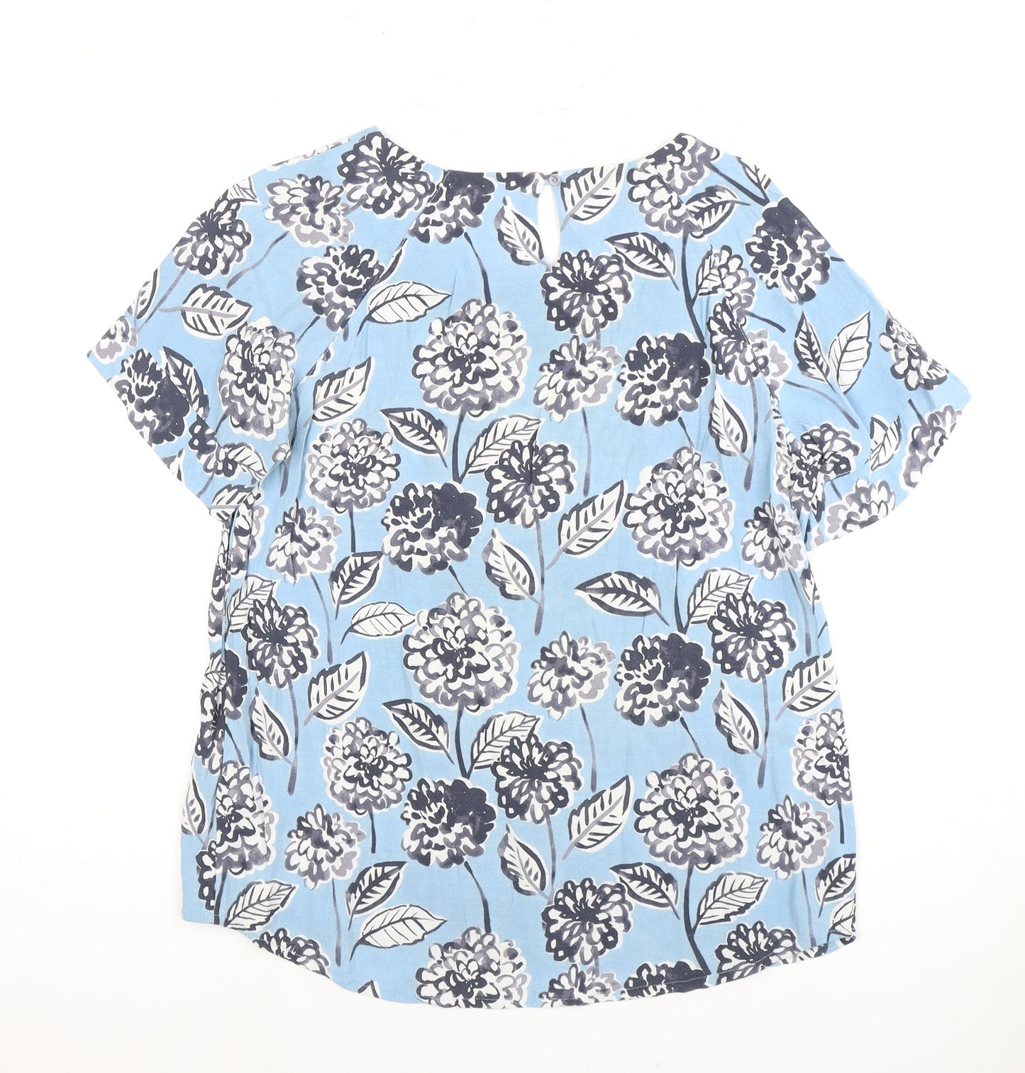 Womens UK Size 12 Warehouse Blue  Blouse