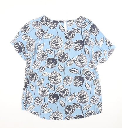 Womens UK Size 12 Warehouse Blue  Blouse