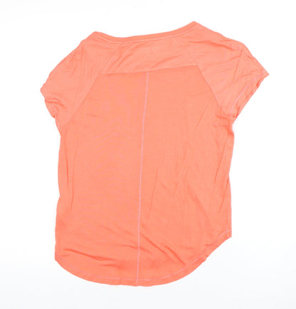 Womens UK Size S Tommy Hilfiger Orange Basic T-Shirt