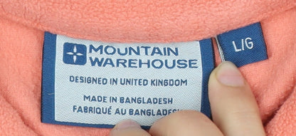 Womens UK Size L Mountain Warehouse Pink Pullover Sweatshirt