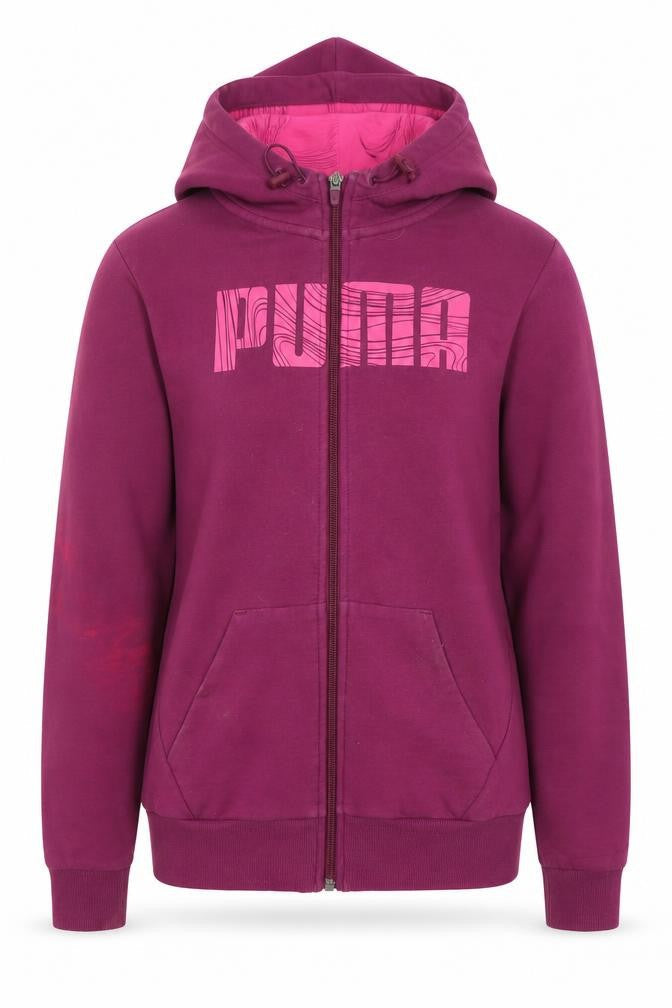 Womens UK Size 8 PUMA Purple Full Zip Hoodie