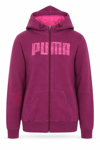 Womens UK Size 8 PUMA Purple Full Zip Hoodie