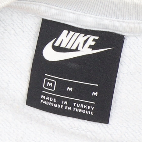 Nike Unisex White Medium Pullover Sweatshirt, Graphic Logo
