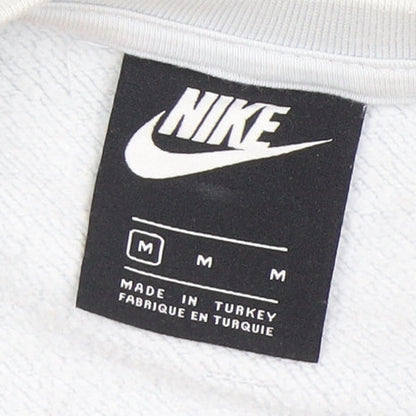 Nike Unisex White Medium Pullover Sweatshirt, Graphic Logo