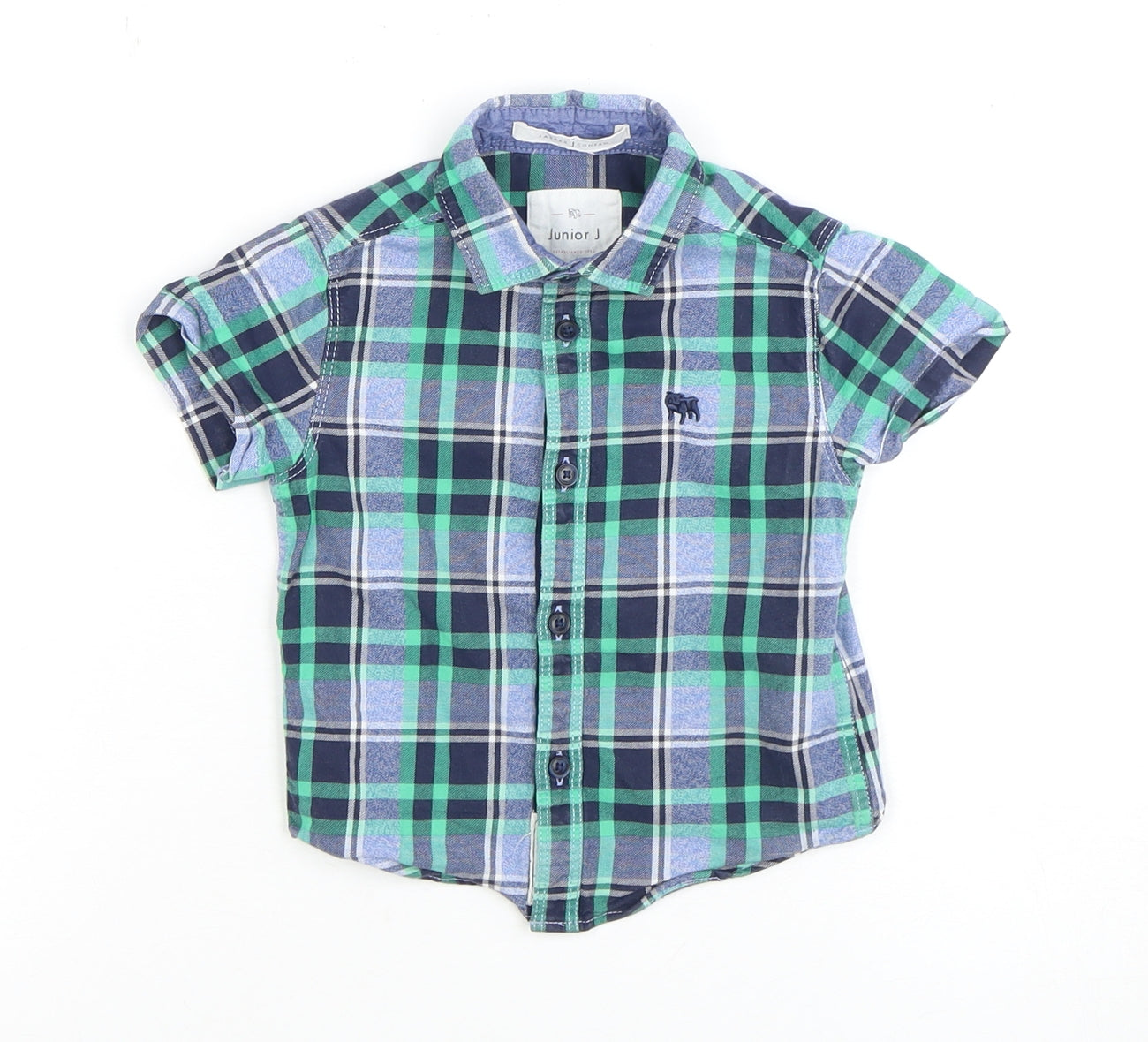 Junior J Boys Multicoloured Plaid Button-Up Shirt 12-18 Months