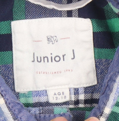 Junior J Boys Multicoloured Plaid Button-Up Shirt 12-18 Months