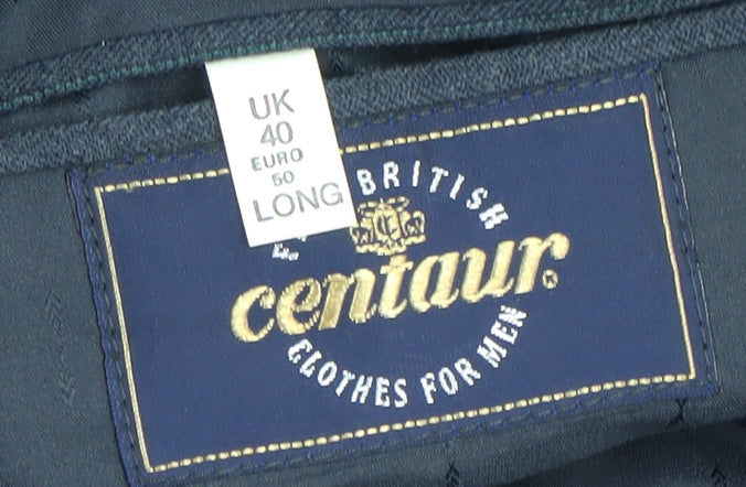 Mens UK Size 40 Centaur Regular Blue Suit Jacket