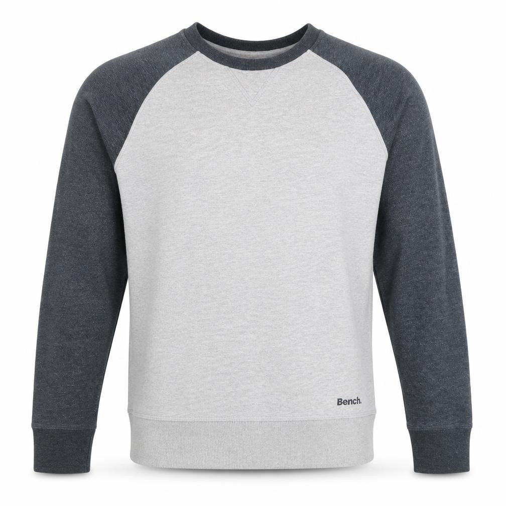 Mens UK Size S Bench Grey Pullover Sweatshirt