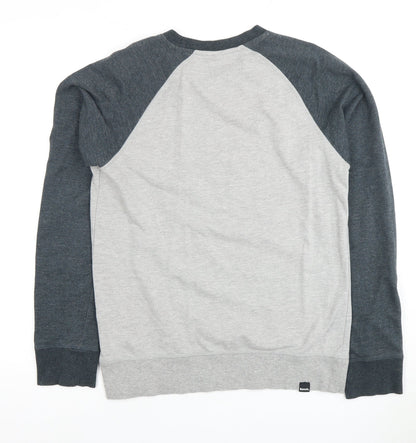 Mens UK Size S Bench Grey Pullover Sweatshirt