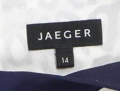 Jaeger Women's Multicoloured Animal Print Dress Size 14