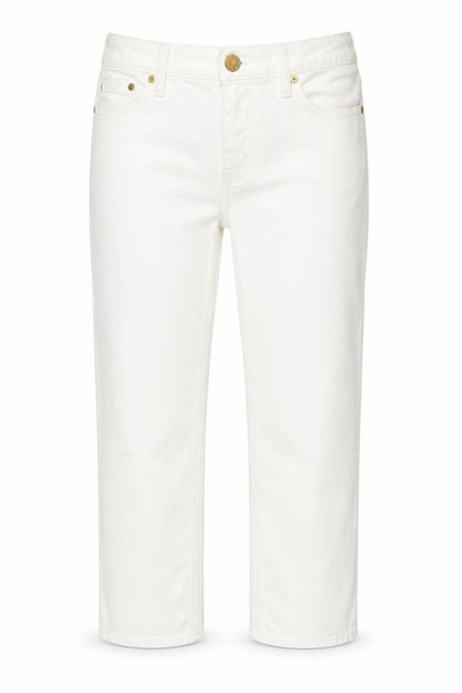 Womens UK Size UK 4 J.CREW  Cropped White Jeans
